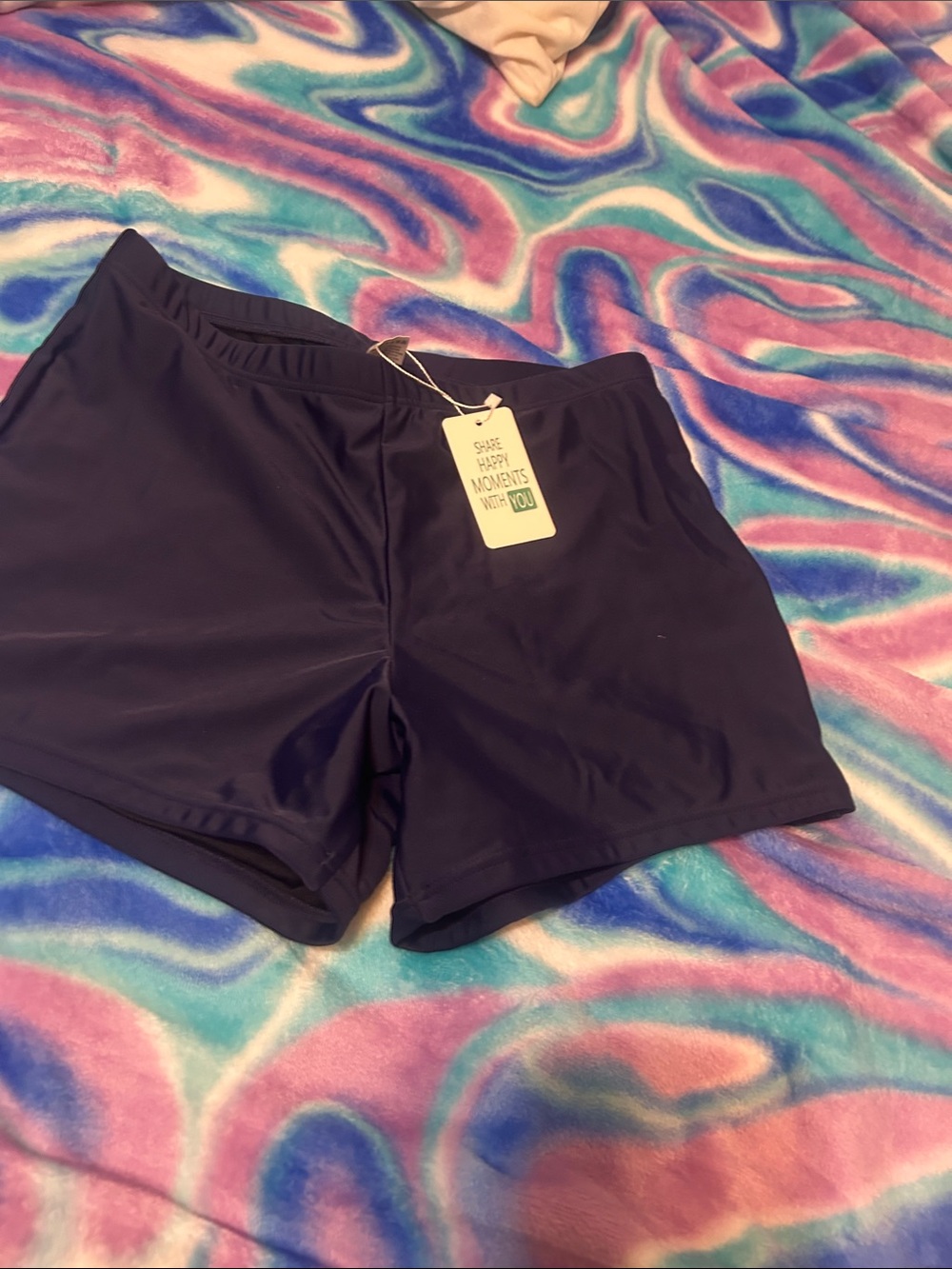 Women's Navy Swim Shorts - Unbranded
